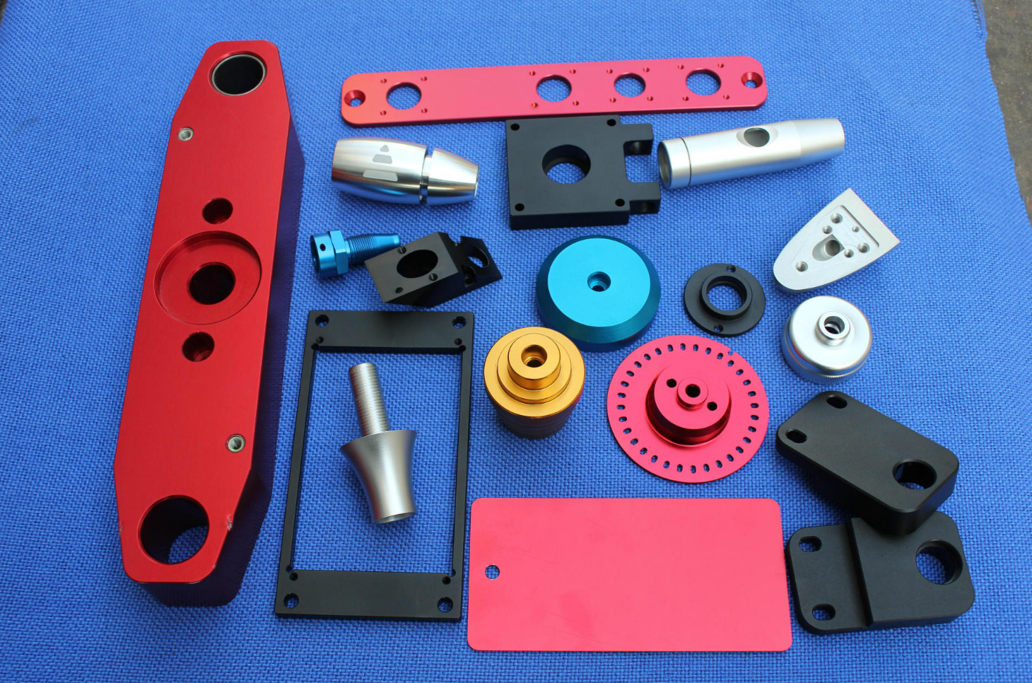 Custom CNC machining Parts and Anodizing Colors
